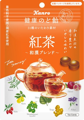 健康のど飴紅茶
