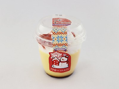 プチ　苺ショートケーキプリン