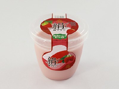 絹ごし苺プリン