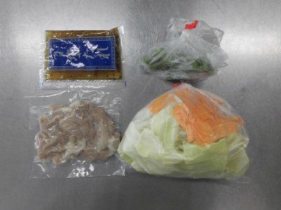 豚肉の野菜炒め（さっぱり塩味）