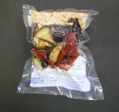 みつせ鶏そぼろと茄子の中華旨酢あえ
