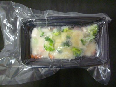 レンジ調理　ニョッキと鶏団子のチーズクリーム