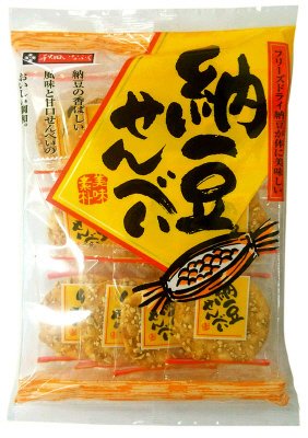 納豆せんべい