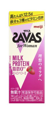 ザバスｆｏｒＷｏｍａｎＭＩＬＫＰＲＯＴＥＩＮ脂肪０ストロベリー風味