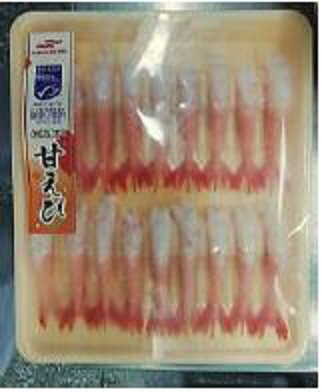 甘えび尾付きむき（生食用）