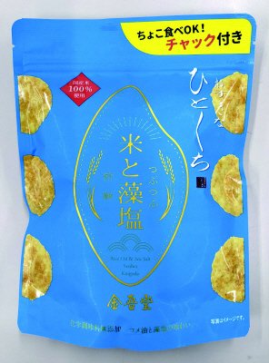 おすきなひとくち　米と藻塩煎餅　つぶつぶ