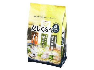 だし麺　だしくらべ　塩ラーメンセット