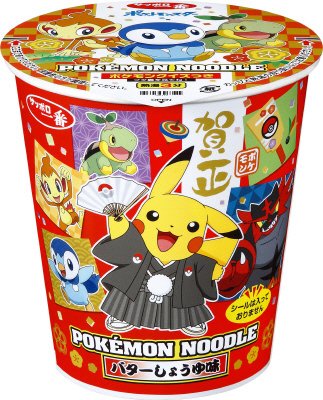 サッポロ一番　タテ型ポケモンヌードル　バターしょうゆ味