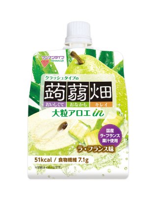 大粒アロエｉｎクラッシュタイプの蒟蒻畑ラ・フランス味