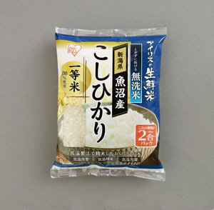 無洗米　新潟県魚沼産こしひかり　2合