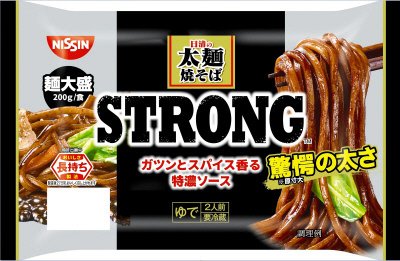 日清の太麺焼そば　STRONG　特濃ソース　２人前
