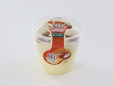 絹ごしキャラメルりんごクリームプリン