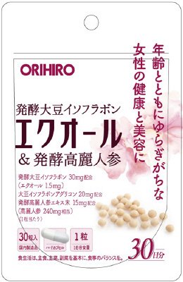 オリヒロ　エクオール＆発酵高麗人参　３０粒