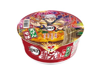 日清のどん兵衛　天ぷらそば　鬼滅の刃パッケージ