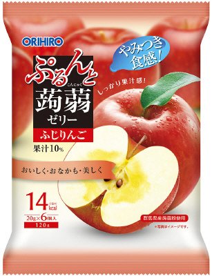 ぷるんと蒟蒻ゼリーパウチ　ふじりんご