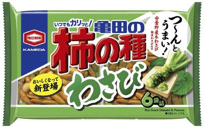 亀田の柿の種わさび６袋詰