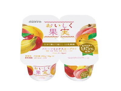 おいしく果実フルーツミックスヨーグルト