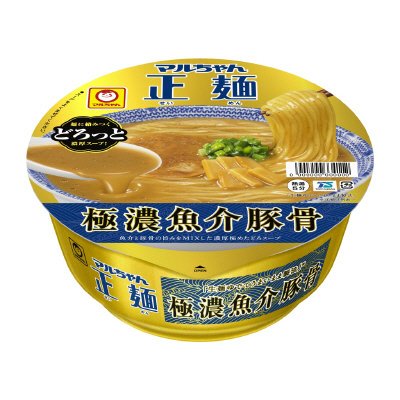 マルちゃん正麺　カップ　極濃魚介豚骨