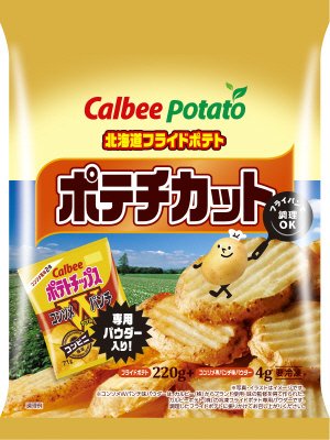 北海道フライドポテト ポテチカット+コンソメWパンチ味パウダー224g