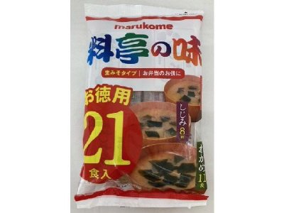 生みそ汁　料亭の味　お徳用　２１食