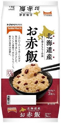 北海道産きたゆきもちのお赤飯３食