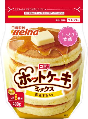 日清　ホットケーキミックス　チャック付　４００ｇ