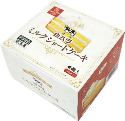 白バラ　ミルクショートケーキ