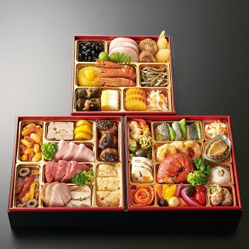 銀座花蝶ゆりの華和洋三段重