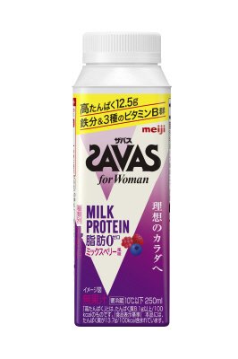 ザバスｆｏｒＷｏｍａｎＭＩＬＫＰＲＯＴＥＩＮ脂肪０ミックスベリー風味