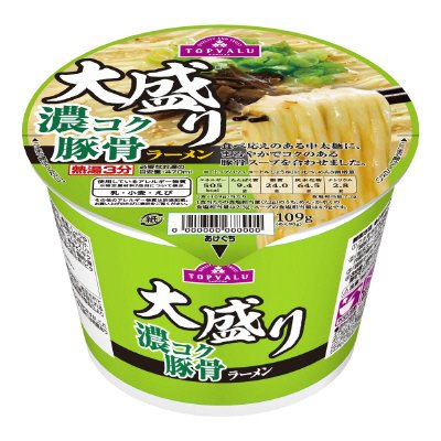 トップバリュ大盛り　濃コク豚骨ラーメン
