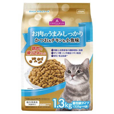 キャットフード　かつお・チキン・小魚味
