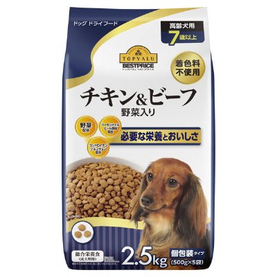 ドッグフード　チキン＆ビーフ野菜入り　高齢犬用