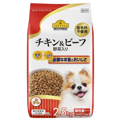 ドッグフード　チキン&ビーフ野菜入り　成犬用