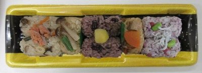 色とりどりの五色おこわ