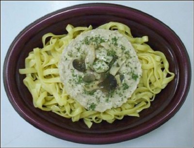 ＴＶ生パスタ　きのこクリームソース