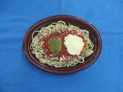チーズソースのトマトスパゲティ　愛麺2020