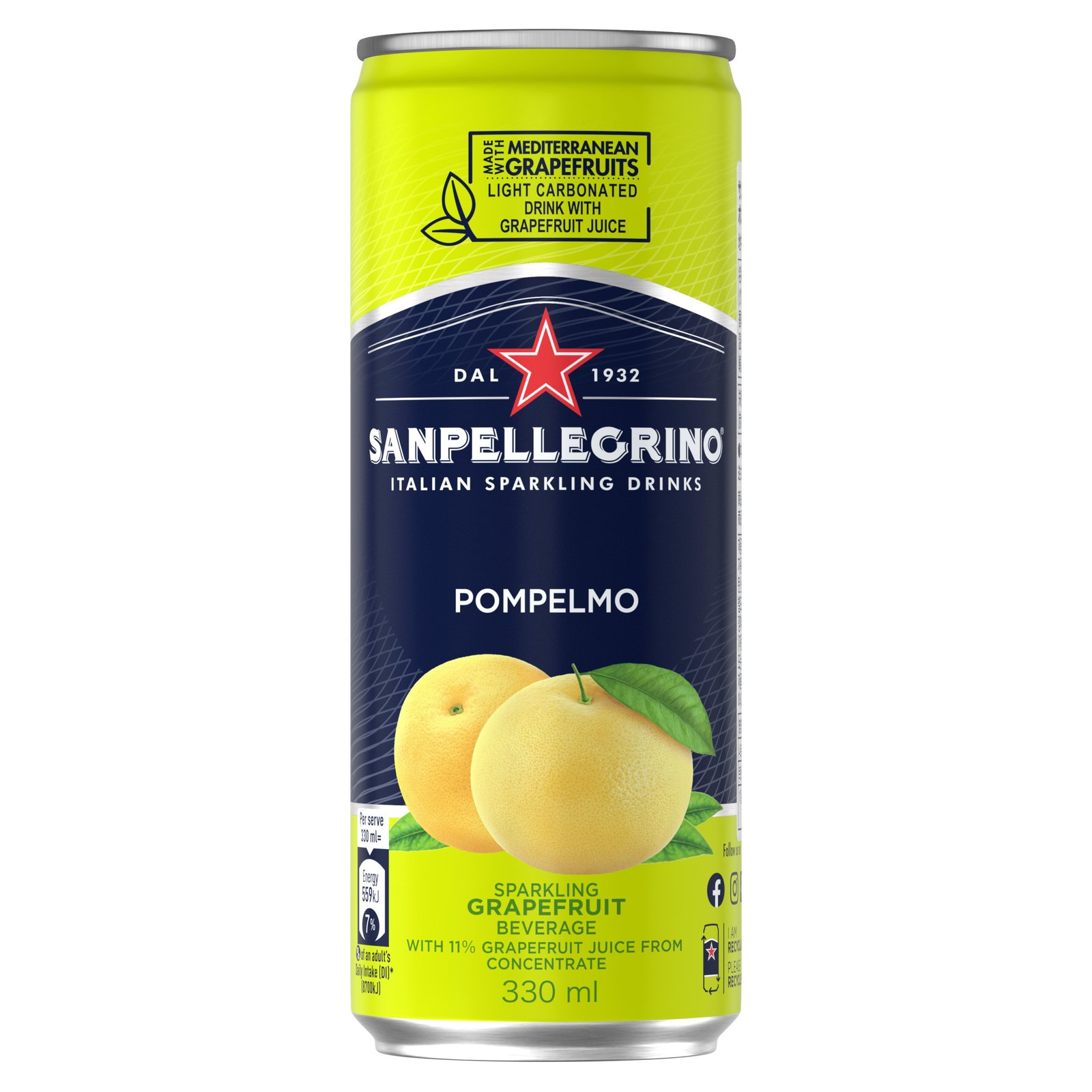 イタリアンスパークリングドリンク ポンペルモ（グレープフルーツ）
