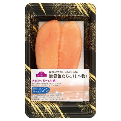 環境にやさしいMSC認証きわだつ粒つぶ無着色たらこ(1本物)