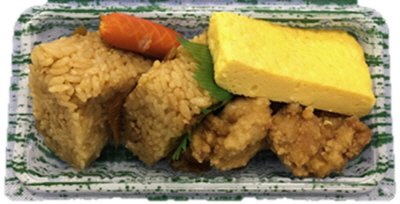 厚焼玉子と鶏めしおにぎりセット