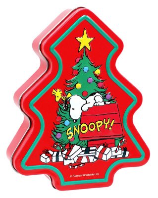 スヌーピー　クリスマスツリー　クッキーティン