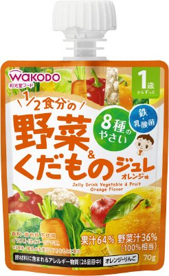 １歳からのＭＹジュレドリンク　１／２食分の野菜＆くだもの　オレンジ味