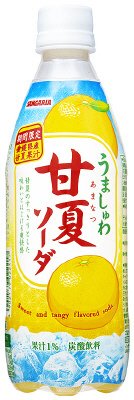 うましゅわ甘夏ソーダ　５００ｍｌＰＥＴ