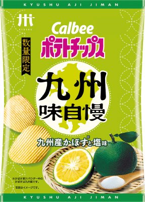 厚切りポテトチップス九州味自慢九州産かぼすと塩味