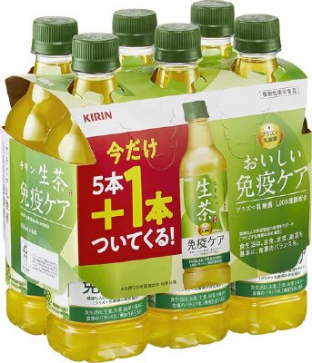 生茶　免疫ケア　５本＋おまけ１本纏売りパック