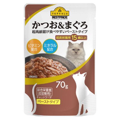 かつお&まぐろ超高齢猫用 15歳以上 ペーストタイプ