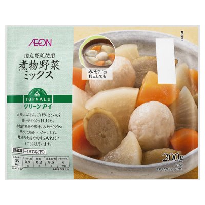 ｲｵﾝﾄｯﾌﾟﾊﾞﾘｭｸﾞﾘｰﾝｱｲ国産煮物野菜ミックス