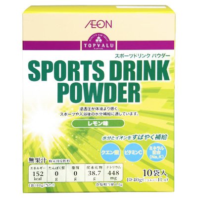 スポーツドリンクパウダー　レモン味４０g　１０Ｐ