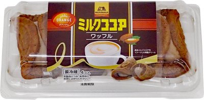森永ミルクココアのワッフル