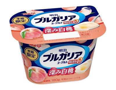 明治ブルガリアヨーグルト脂肪０深み白桃