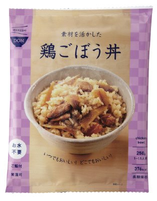 素材を活かした鶏ごぼう丼